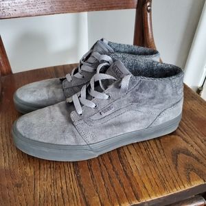 Vans Grey Suede Mid-Top Shoes